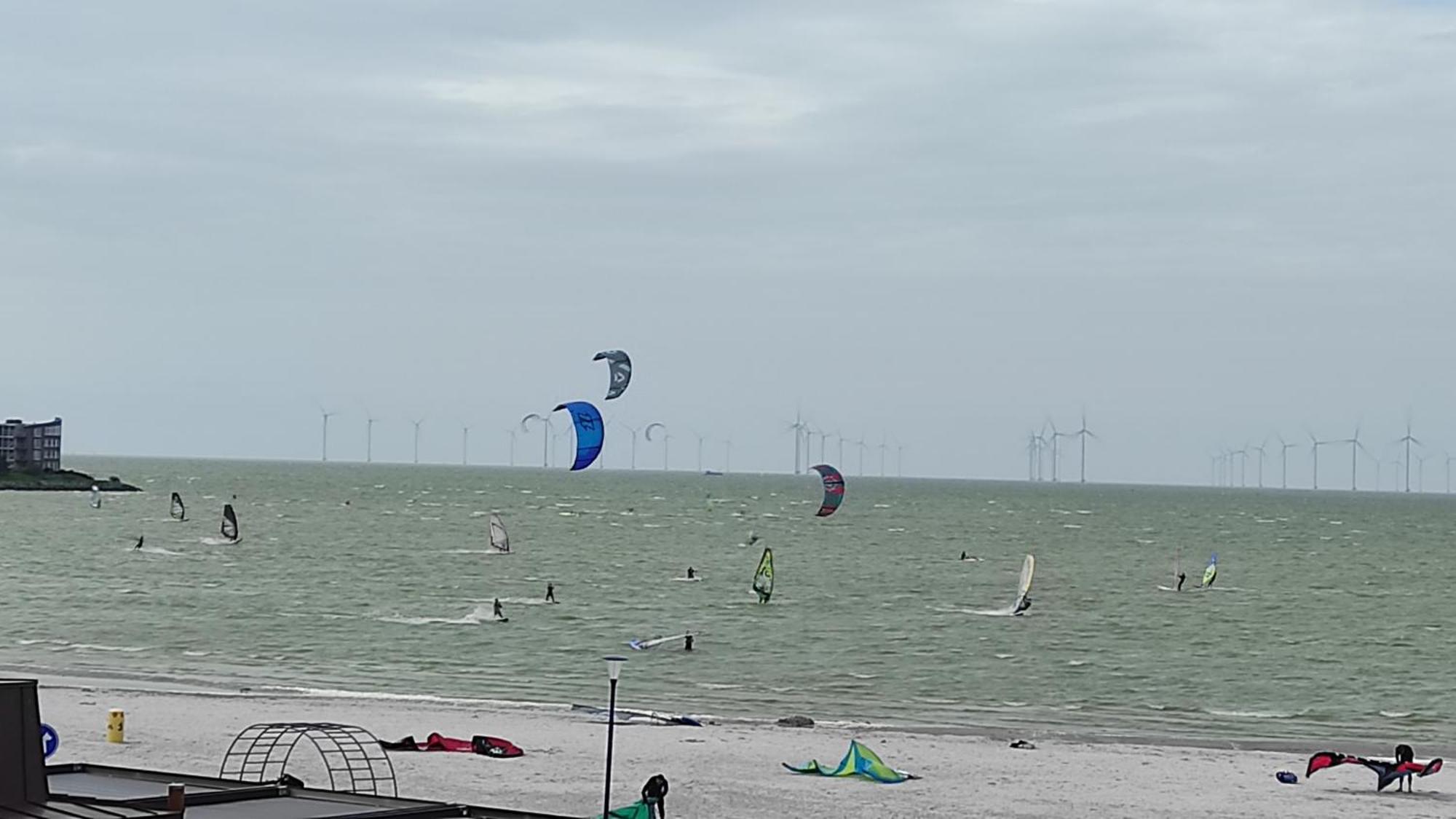 Appartement Ijsselmeer Makkum Strand Exterior foto